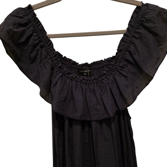 Ulla Johnson Peasant Slouchy Maxi Dress. Navy Blue. Size 0 - Picture 11 of 15